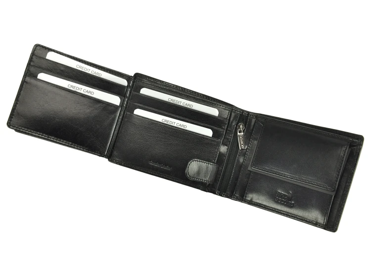 Skórzany męski portfel Rovicky PC-103-BAR RFID