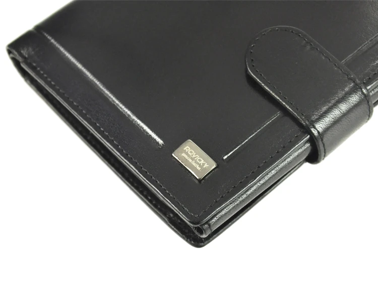 Skórzany męski portfel Rovicky PC-102L-BAR RFID