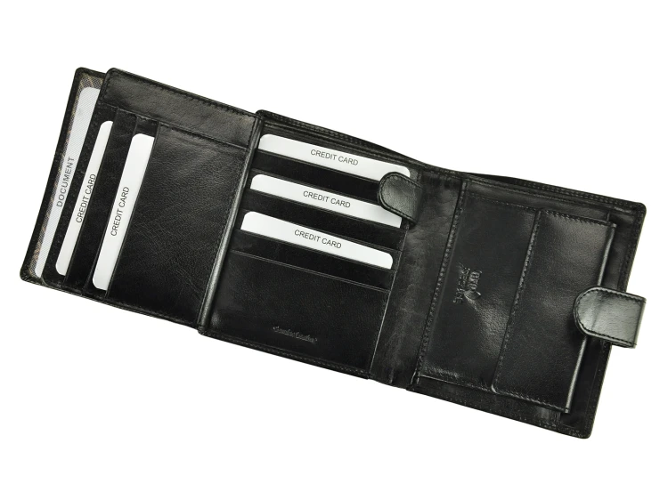Skórzany męski portfel Rovicky PC-102L-BAR RFID