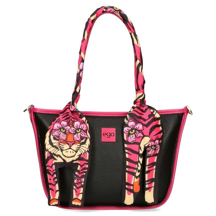 EGO Torebka Damska SHOPPER Skórzana Pojemna Oryginalny Design na Ramię