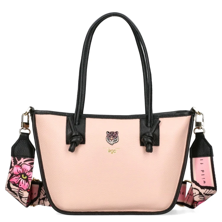 EGO Torebka Damska SHOPPER Skórzana Pojemna Oryginalny Design na Ramię