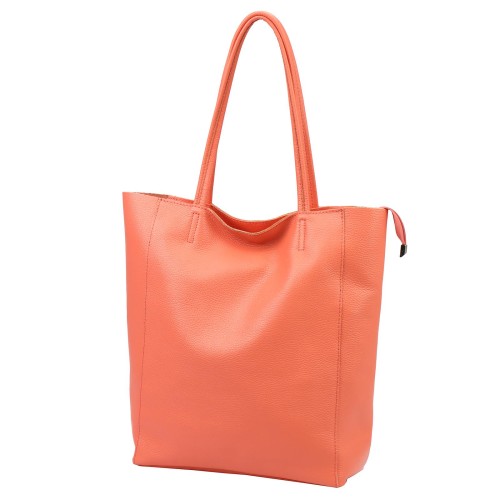 Duża skórzana torebka shopper Luka 26-084 Dollaro mieszcząca A4