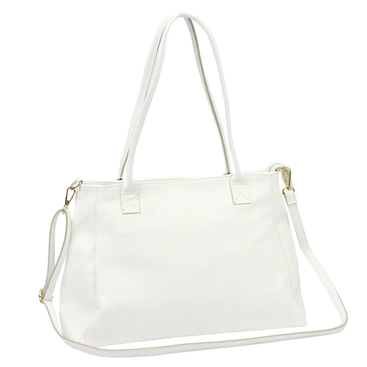 Vera Pelle Duża Torba Damska Shopper Skóra Naturalna A4 Na Ramię Pasek
