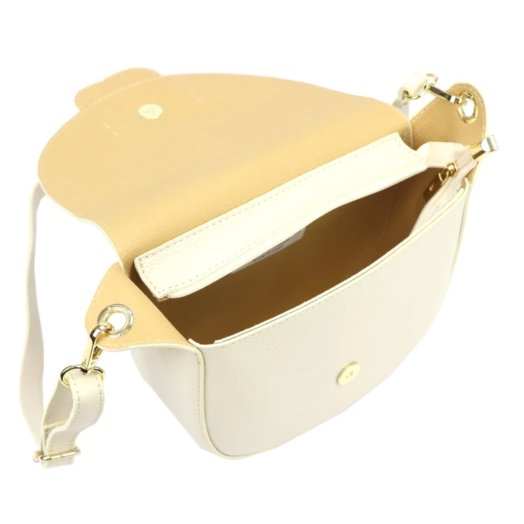 Vera Pelle Torebka Damska Listonoszka Skóra Naturalna Mała Crossbody