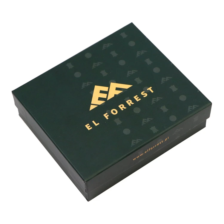 Zapinany Skórzany męski portfel EL FORREST RFID