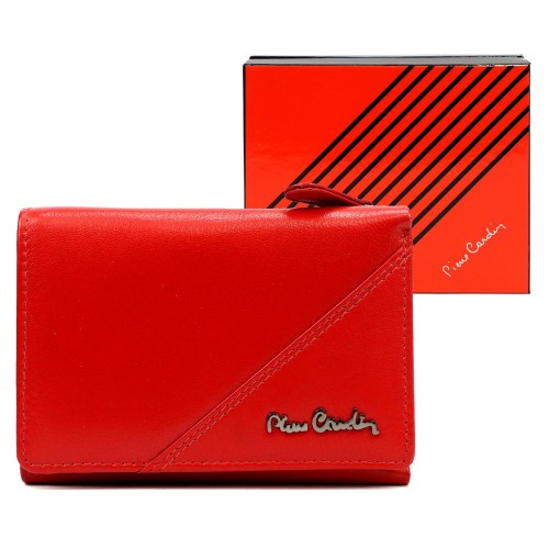 Pierre Cardin Damska Skórzana Portmonetka Zgrabna Portfel RFID Zatrzask