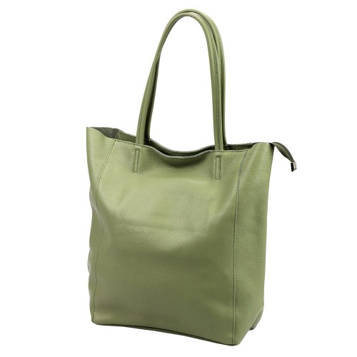Duża skórzana torebka shopper Luka 26-084 Dollaro mieszcząca A4
