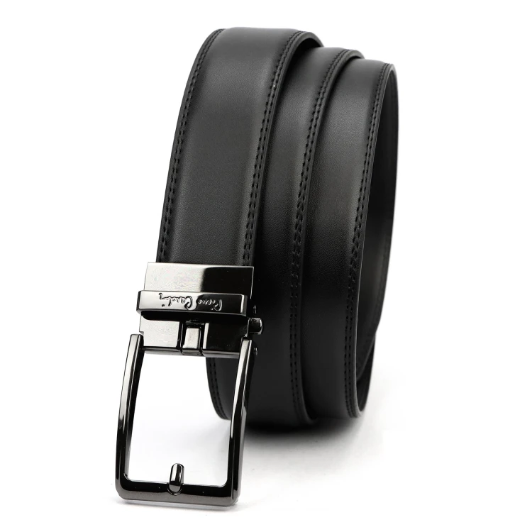 Czarny pasek męski Pierre Cardin 3361 GG46 130 cm