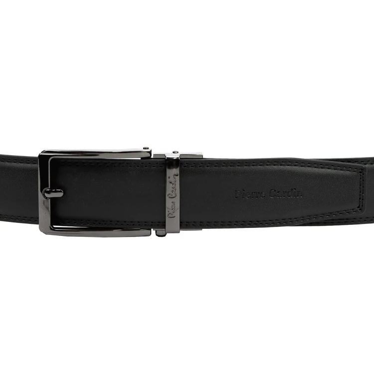 Czarny pasek męski Pierre Cardin 3361 GG46 130 cm