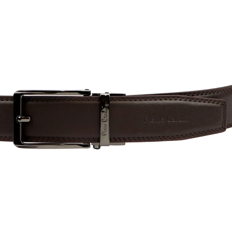 skóra ekologiczna Męski paski Pierre Cardin 3364 GG49 D.BROWN