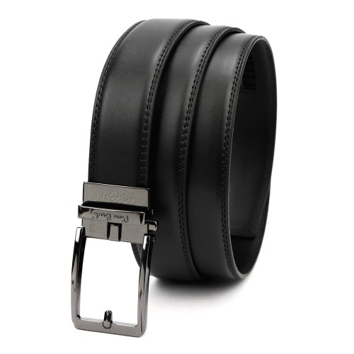 skóra ekologiczna Męski paski Pierre Cardin 3364 GG49 BLACK