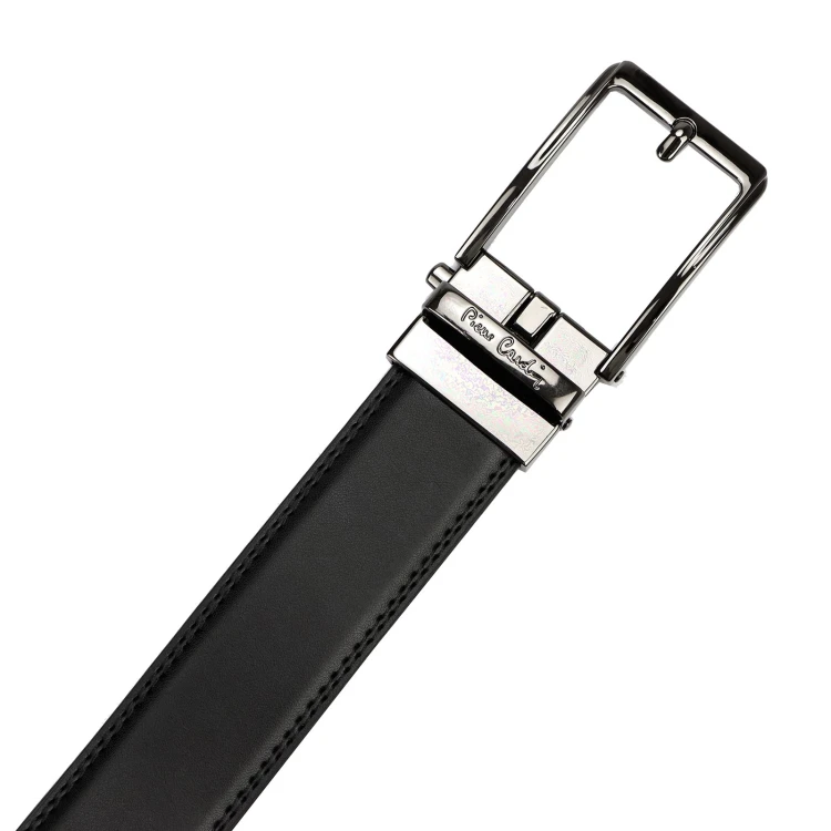skóra ekologiczna Męski paski Pierre Cardin 3364 GG49 BLACK