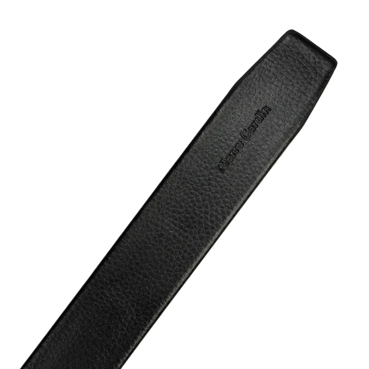 Czarny pasek męski Pierre Cardin 3365 GG50 130 cm