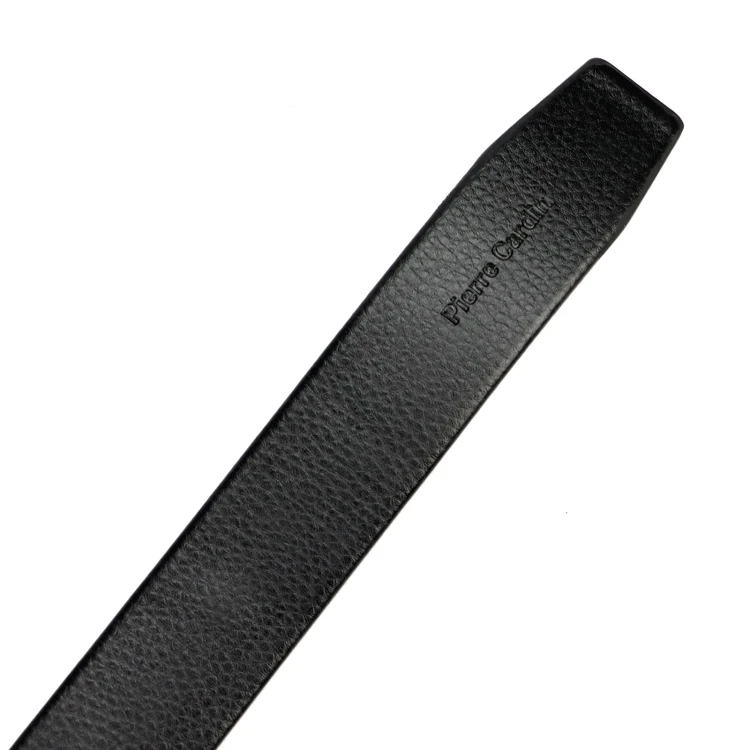 Czarny pasek męski Pierre Cardin 3362 GG47 130 cm