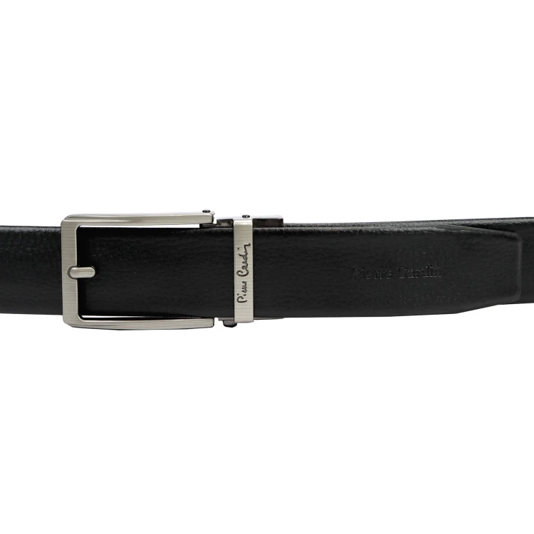 Czarny pasek męski Pierre Cardin 3362 GG47 130 cm