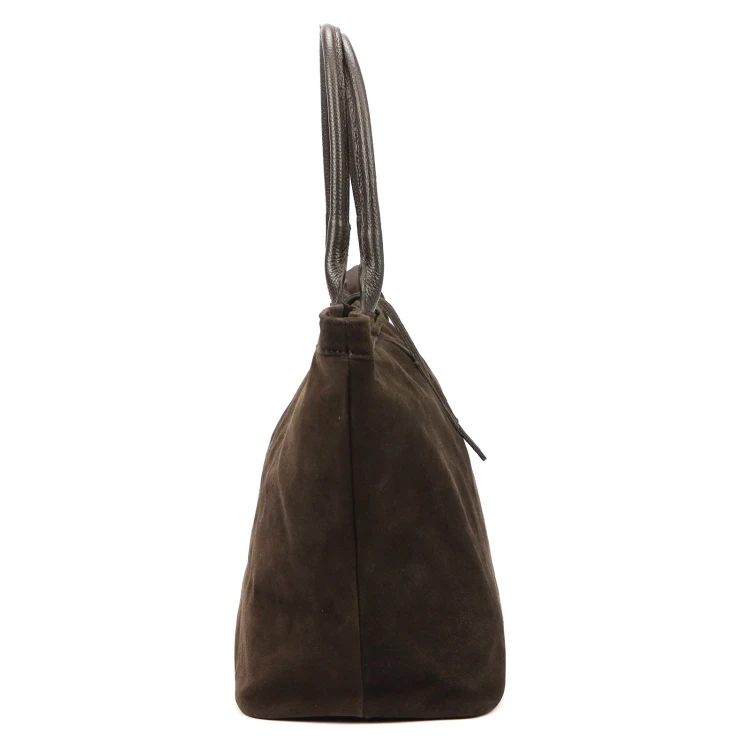 Duża zamszowa torebka shopper Luka 25-007 D 2w1