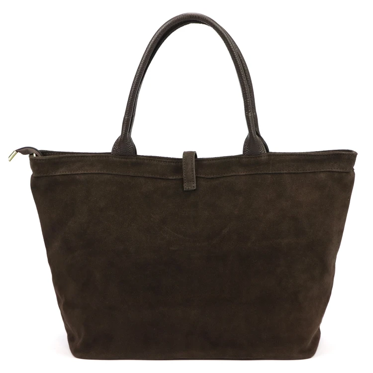 Duża zamszowa torebka shopper Luka 25-007 D 2w1