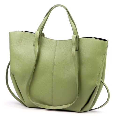 Duża skórzana torebka shopper Luka 24-082 D DOLLARO
