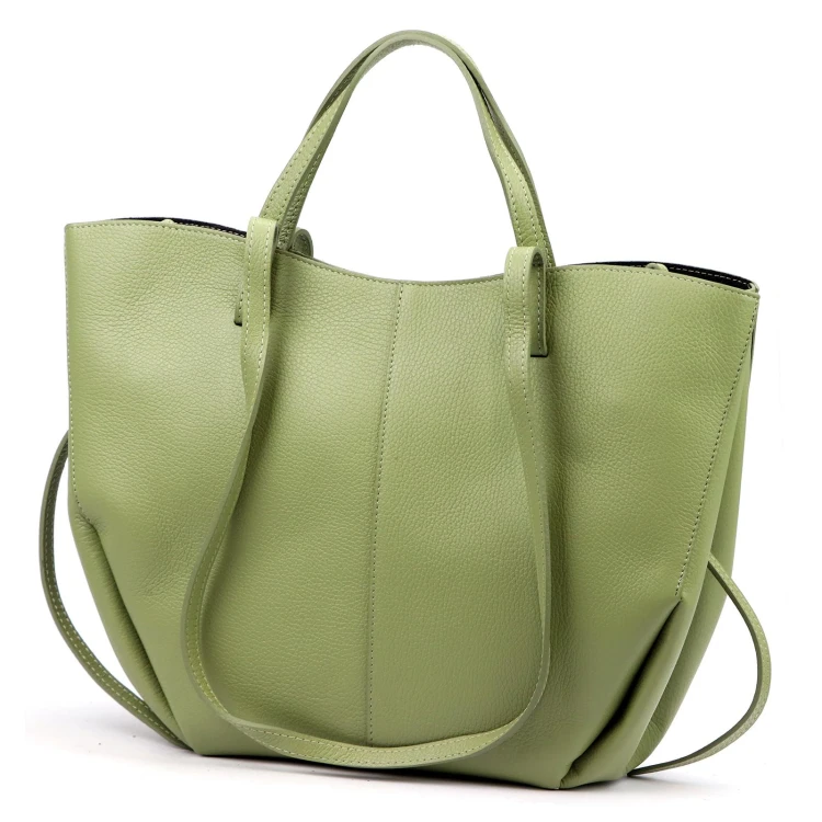 Duża skórzana torebka shopper Luka 24-082 D DOLLARO