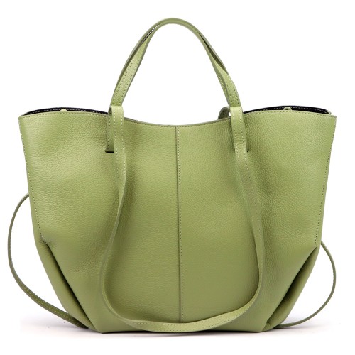 Duża skórzana torebka shopper Luka 24-082 D DOLLARO