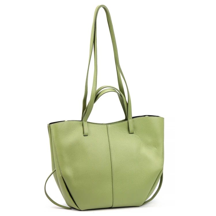 Duża skórzana torebka shopper Luka 24-082 D DOLLARO
