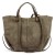 Duża zamszowa torebka shopper Luka 24-082 D z kosmetyczką