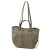 Duża zamszowa torebka shopper Luka 24-082 D z kosmetyczką