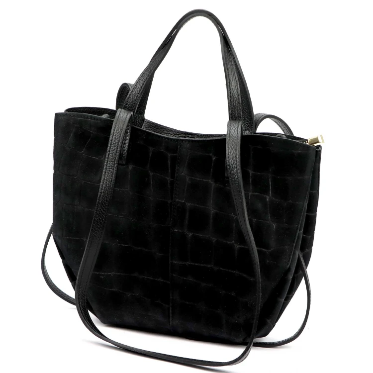 Luka 24-082 CROCO — czarny