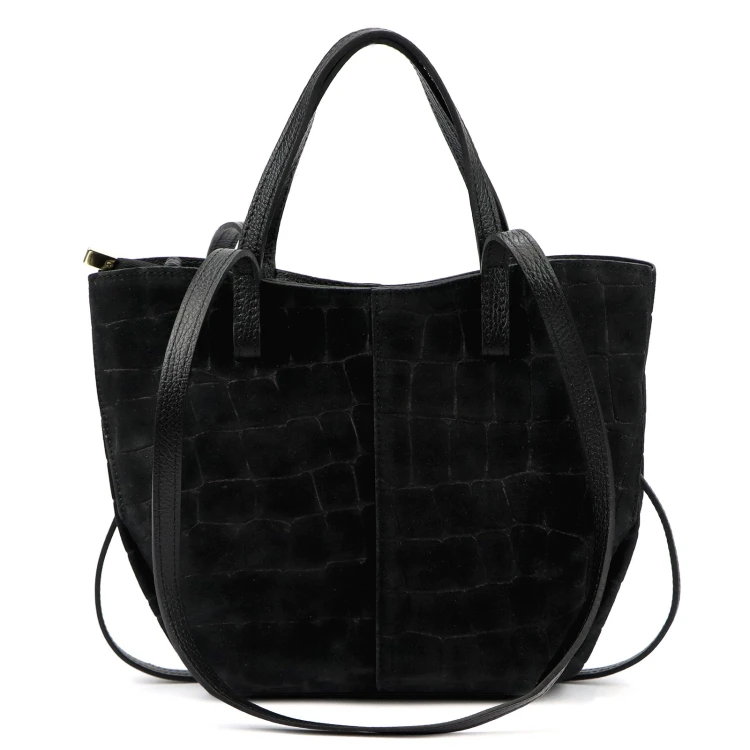 Luka 24-082 CROCO — czarny