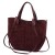 Skórzana torebka shopper Luka 24-082 CROCO z tłoczeniem