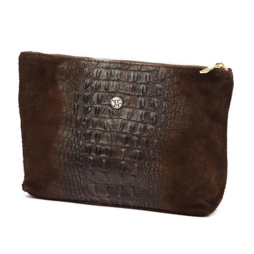 Gregorio COSMETICS-004 CROCO — ciemny brąz