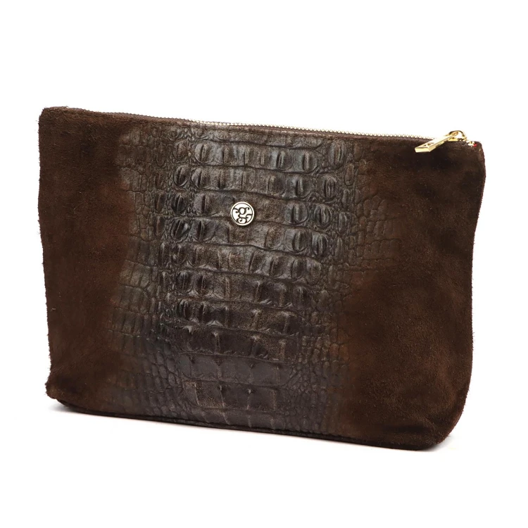 Gregorio COSMETICS-004 CROCO — ciemny brąz