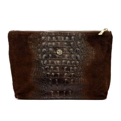 Gregorio COSMETICS-004 CROCO — ciemny brąz