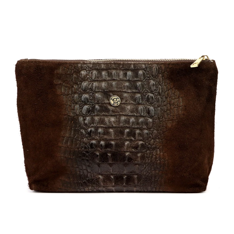 Gregorio COSMETICS-004 CROCO — ciemny brąz