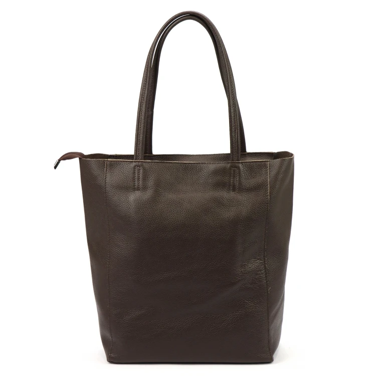 Duża skórzana torebka shopper Luka 26-084 Dollaro mieszcząca A4