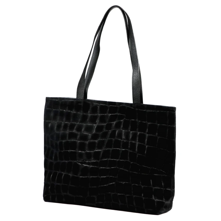 Skórzana torebka na ramię Luka 26-158 CROCO DOUBLE A4