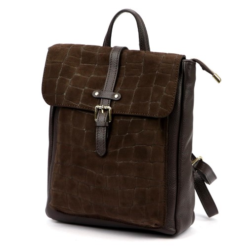 Luka 26-150 CROCO — ciemny brąz