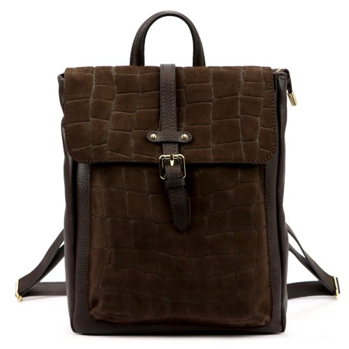 Luka 26-150 CROCO — ciemny brąz