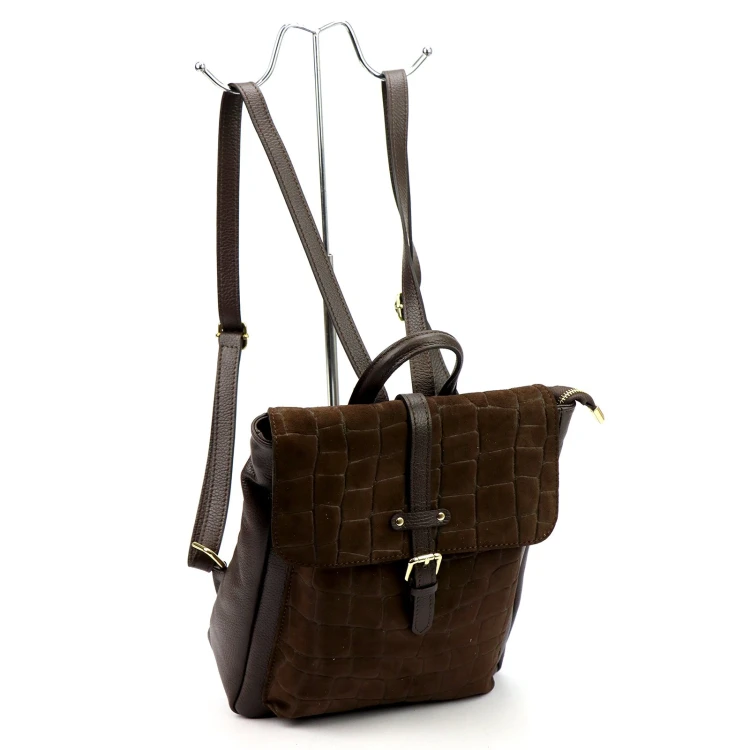 Luka 26-150 CROCO — ciemny brąz
