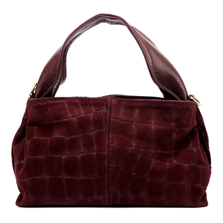 Skórzana torebka na ramię Luka 24-058 CROCO
