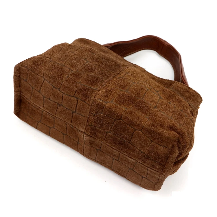 Skórzana torebka na ramię Luka 24-058 CROCO