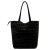 Duża skórzana torebka shopper Luka 26-084 Croco mieszcząca A4
