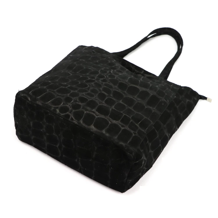Duża skórzana torebka shopper Luka 26-084 Croco mieszcząca A4