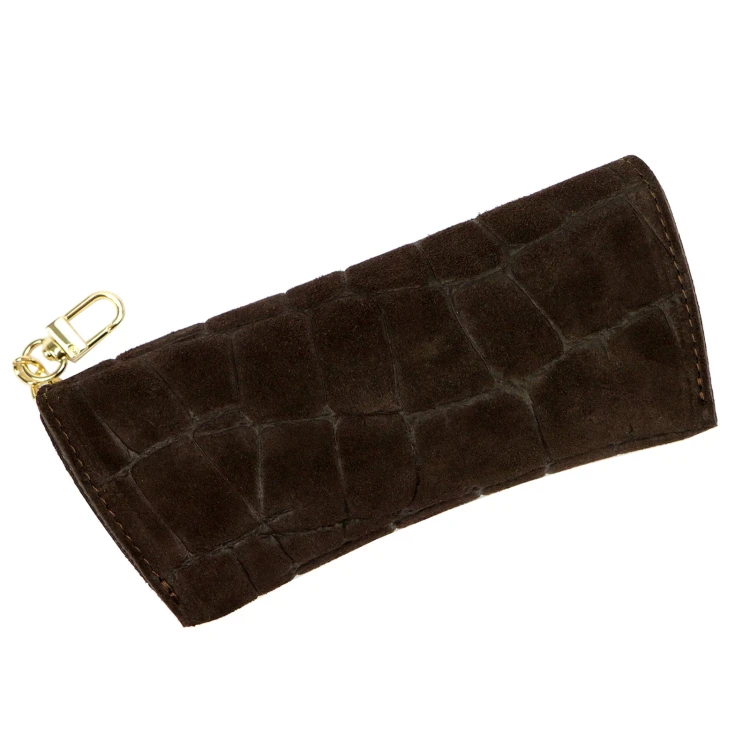 Skórzane etui na okulary CROCO Florence BRE-13
