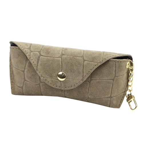 Skórzane etui na okulary CROCO Florence BRE-13