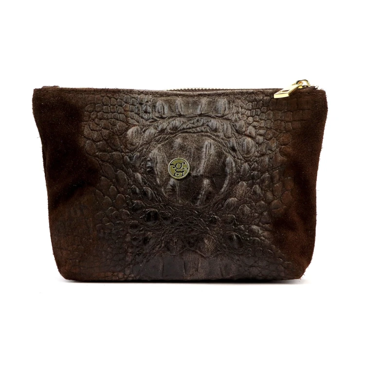 Gregorio COSMETICS-005 CROCO — ciemny brąz — zdjęcie 2