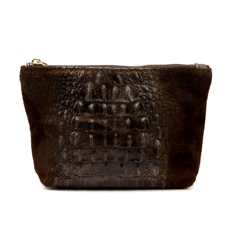 Gregorio COSMETICS-005 CROCO — ciemny brąz — zdjęcie 4