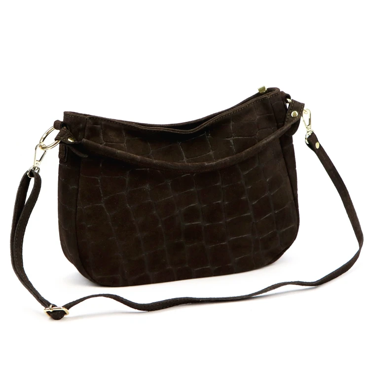 Luka 24-085 CROCO GOLD — ciemny brąz — zdjęcie 5