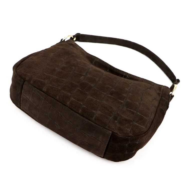 Luka 24-085 CROCO GOLD — ciemny brąz — zdjęcie 7