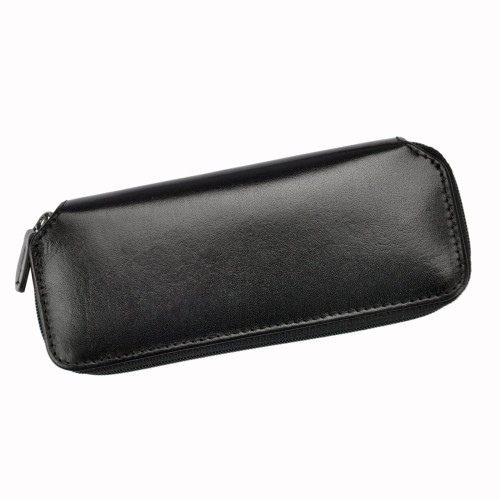 Pierre Cardin Etui na Klucze Skóra Naturalna Pojemne Karabińczyki Suwak
